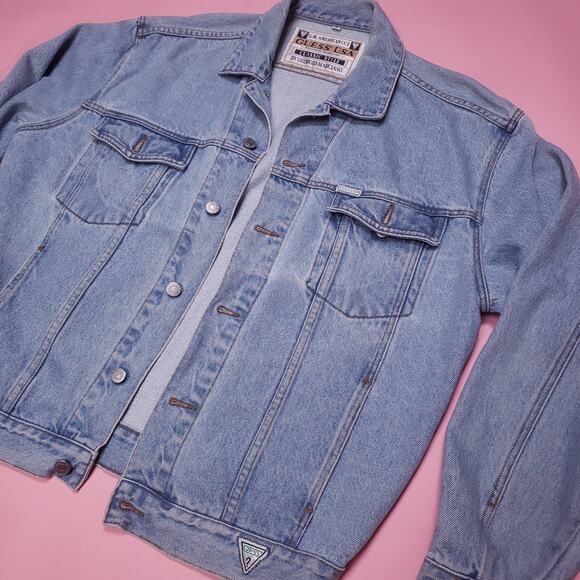 Vtg Georges Marciano for Guess denim jacket - Picture 2 of 7
